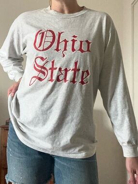 Vintage Ohio State Long-sleeve Graphic Tee